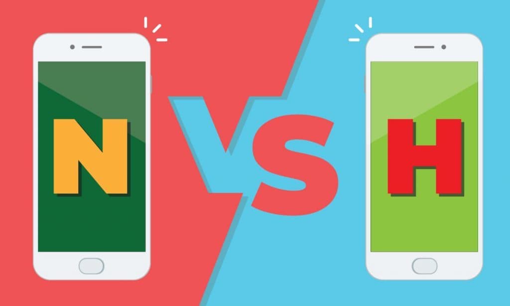 Mobile app development native vs hybrid 1024x614