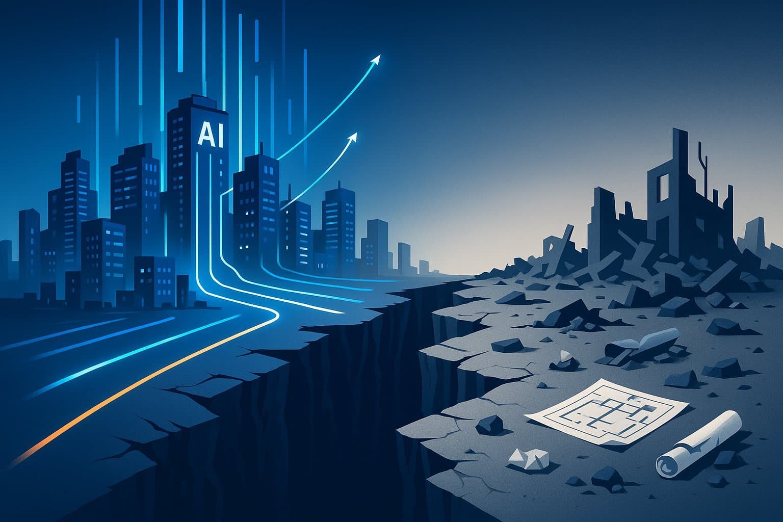 The stark divide between soaring AI investments and growing rates of project failure.