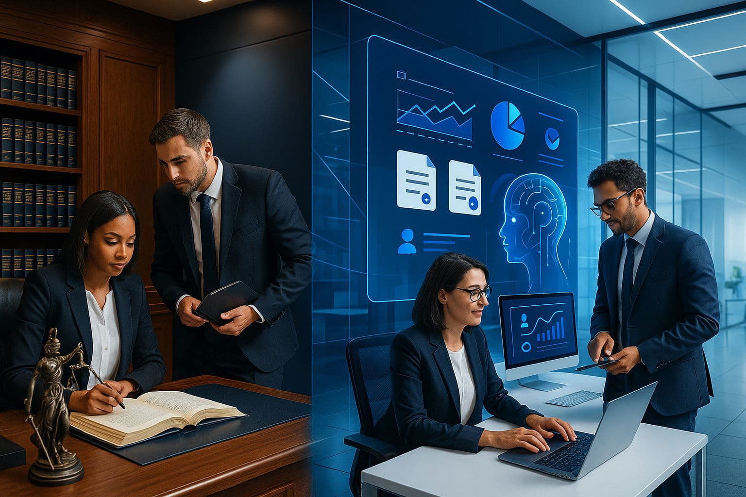 A law firm transformed by custom software and AI—where tradition meets innovation.