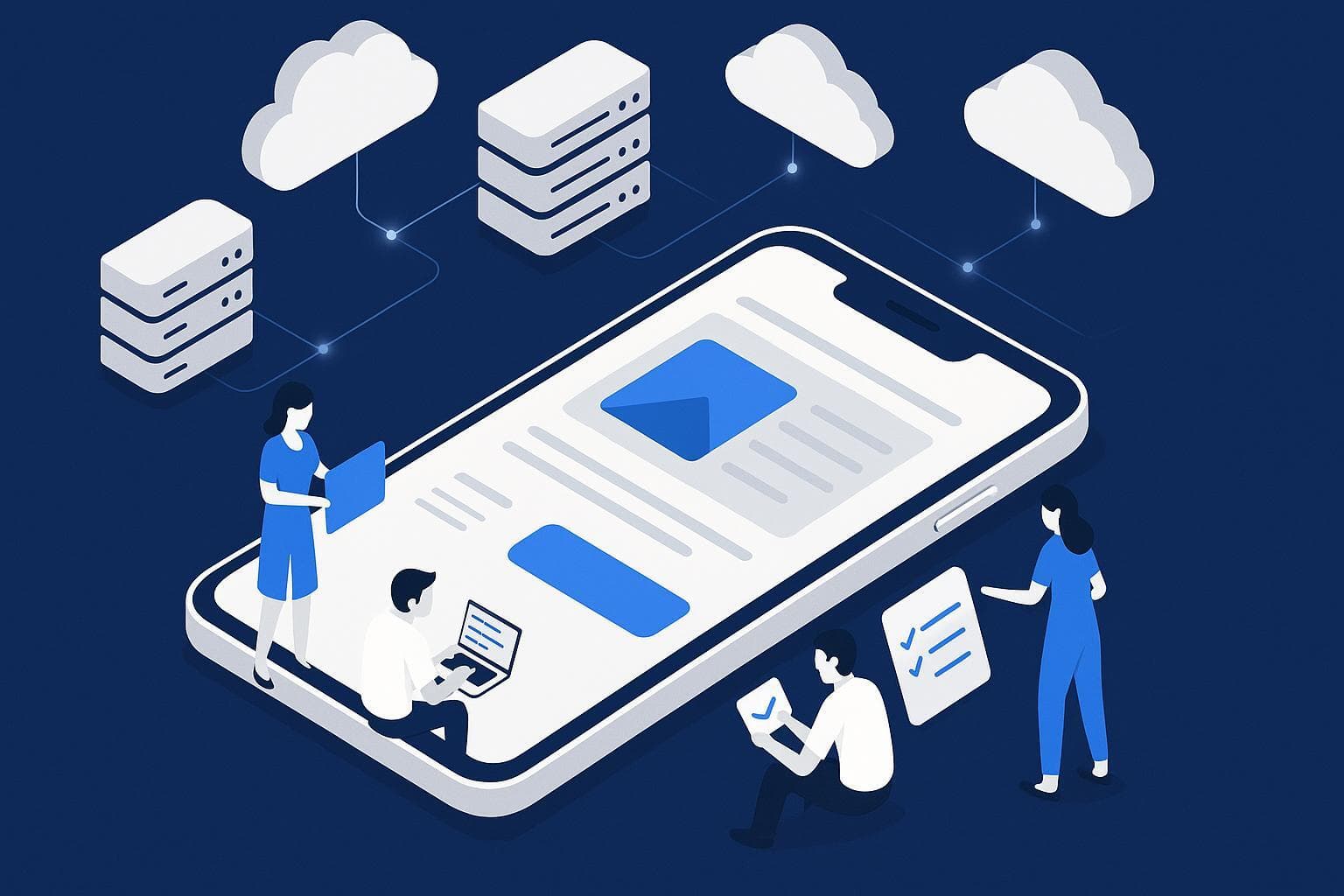 Mobile app development lifecycle hero