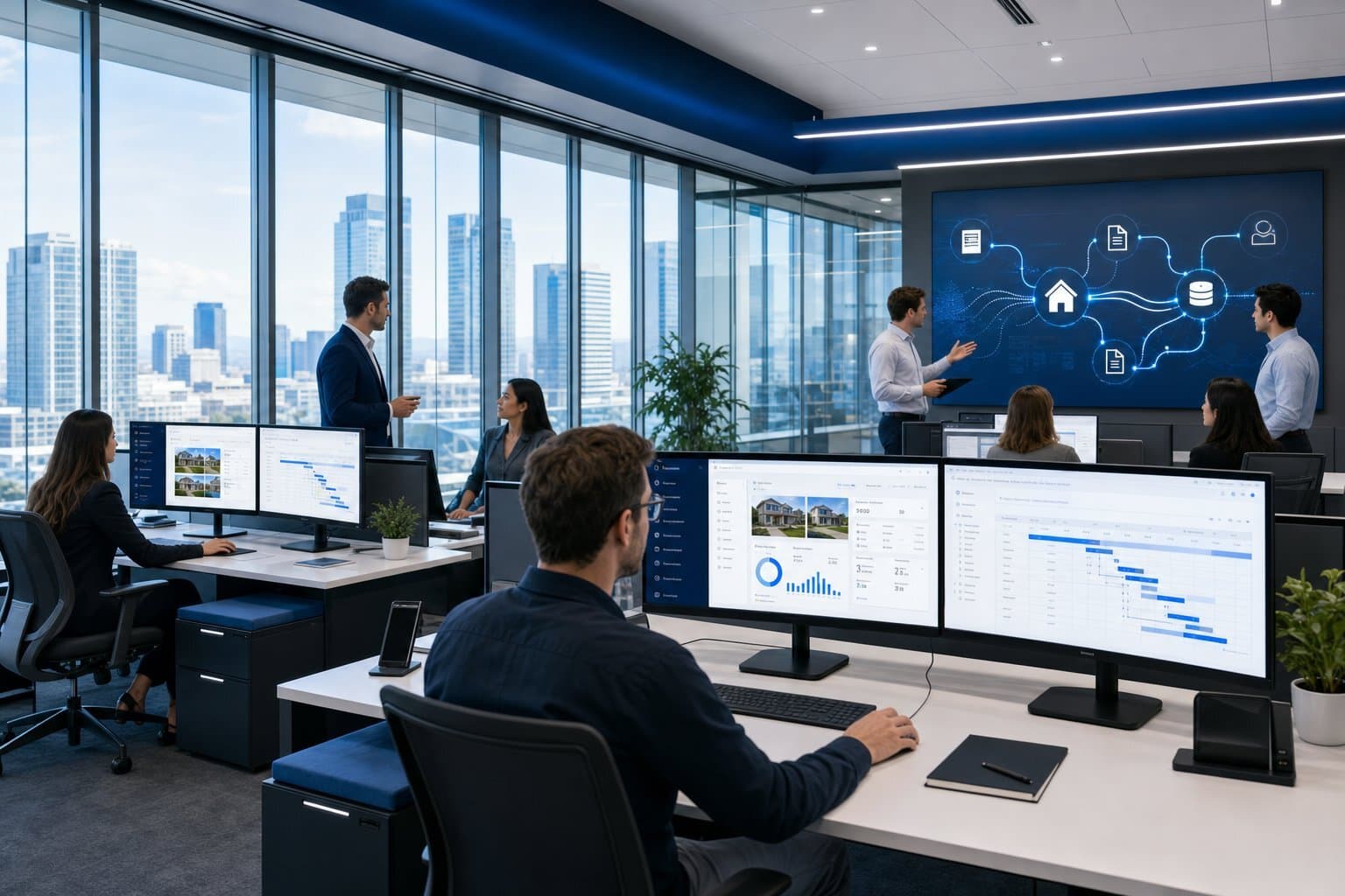 The modern real estate brokerage uses AI-driven operating systems to automate the entire transaction lifecycle and improve operational efficiency.